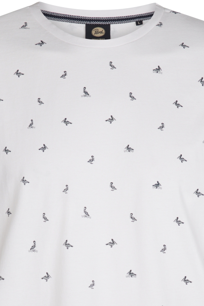 T SHIRT MET PRINT M 1050 TSR118 0000 Bright White
